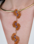 Rise of The Sun Orange Triple Necklace