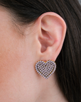 Secret of Heart Single Pink Heart Earring