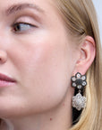 Red Carpet Cannes Black & White Earrings