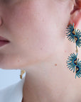 Rise of The Sun Turquoise Double Earrings