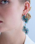 Rise of The Sun Turquoise Double Earrings