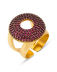 Root Chakra Red Crystal Ring