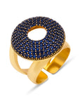 Third Eye Chakra Dark Blue Crystal Ring