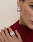 Istanbul Tulip White Earrings