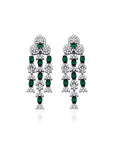Hotel Martinez Green & White Earrings