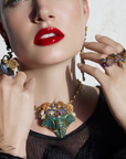 Secret of The Universe Golden Yellow Crystal Large Stylish Ring