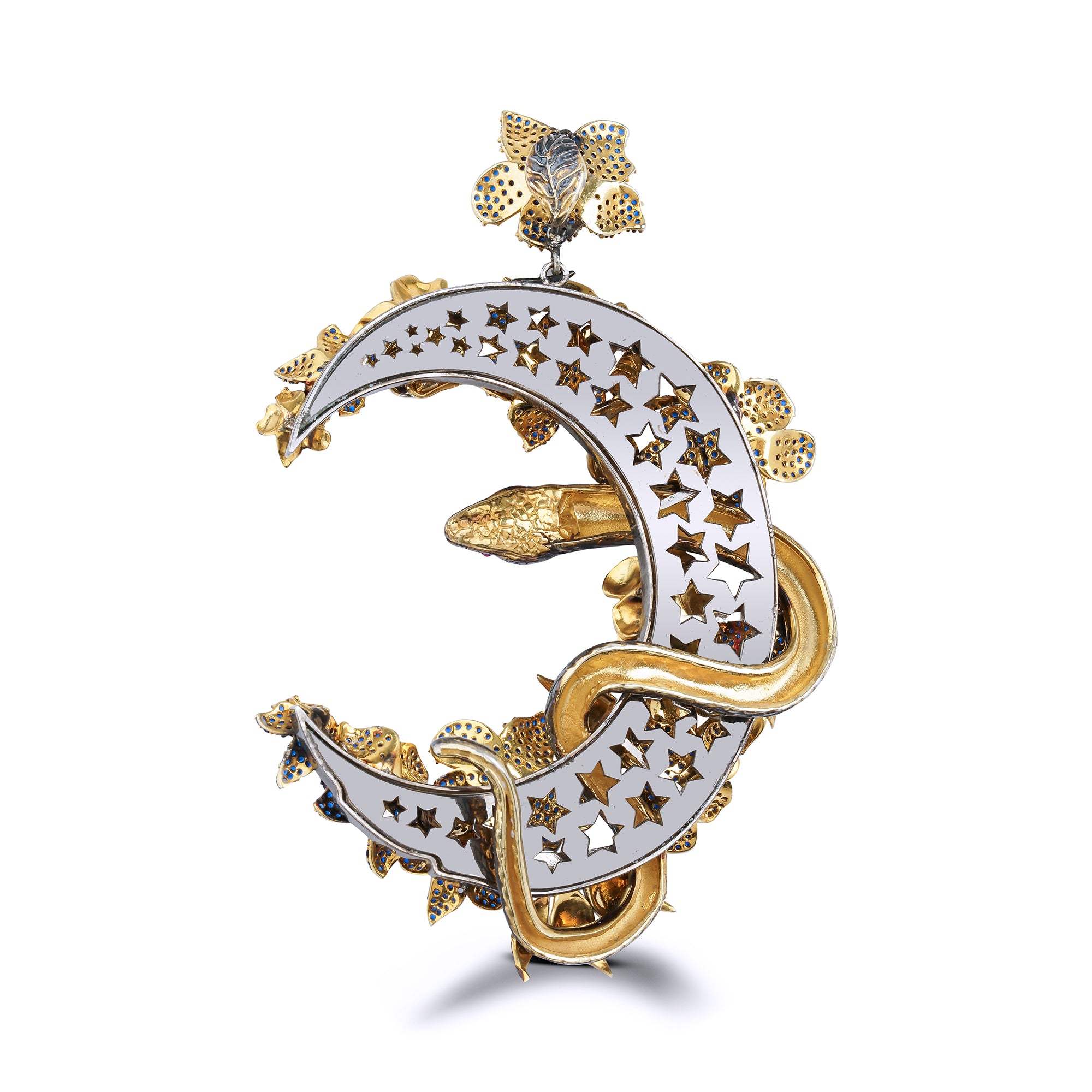 Crescent of Stamboul White Crystal Necklace