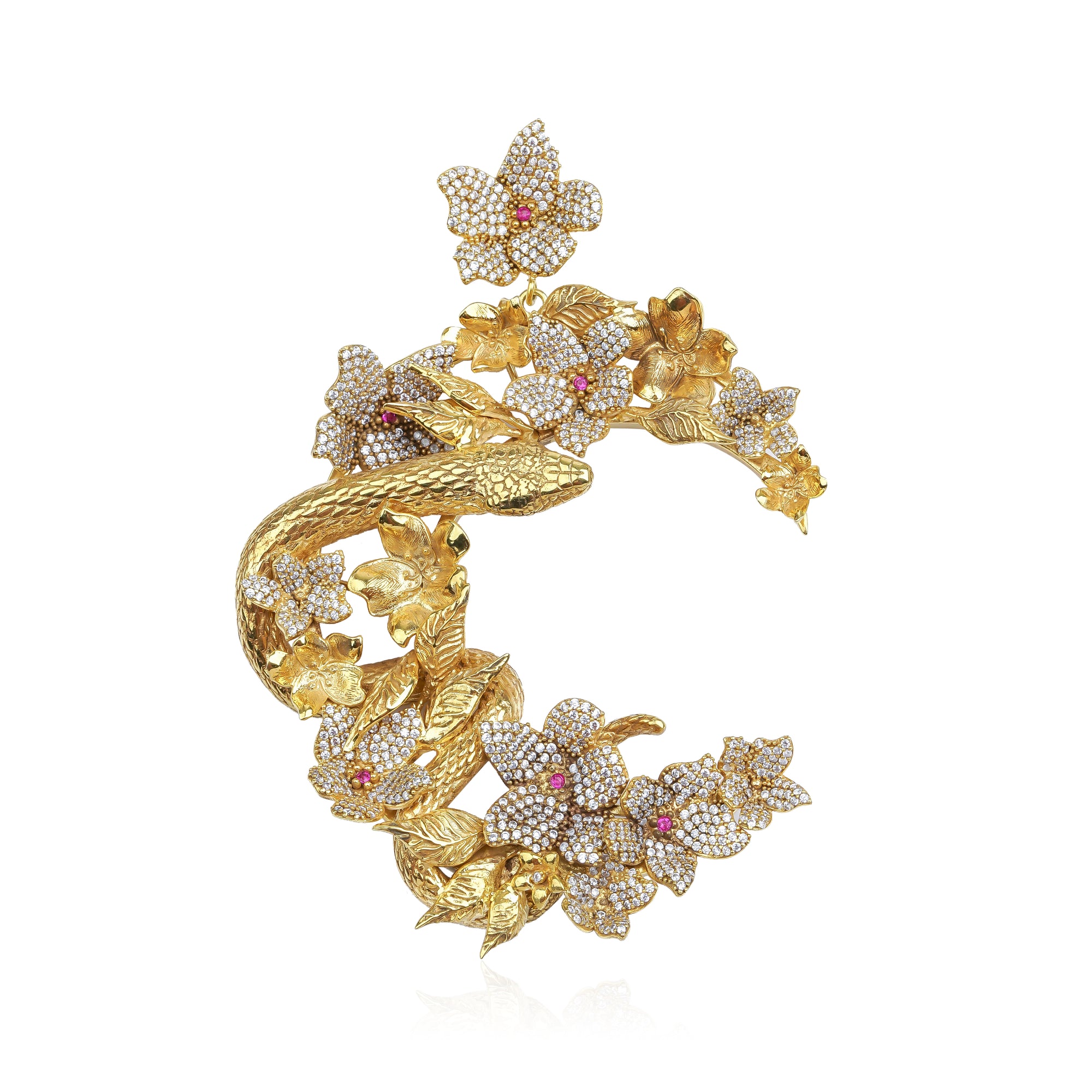 Crescent of Stamboul White Crystal Necklace