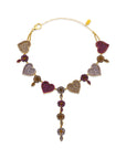 Secret of Heart Ruby & Pink & Champaigne Choker/Necklace