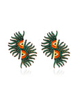 Rise of the Sun Green Earrings