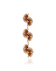Rise of The Sun Orange Triple Necklace