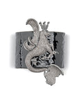 Secret of The Universe Beyaz Kristal Siyah Mineli Mitolojik Dragon Bileklik