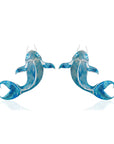 Sultan of The Ocean Aqua Desen Gösterişli Küpe