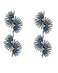 Rise of The Sun Turquoise Double Earrings