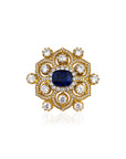 Byzantium Dark Blue Crystal Necklace