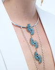 Rise of The Sun Turquoise Triple Necklace