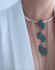 Rise of The Sun Turquoise Triple Necklace