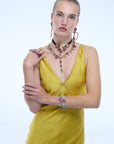 Secret of Heart Ruby & Pink & Champaigne Choker/Necklace
