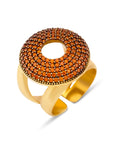 Sacral Chakra Orange Crystal Ring