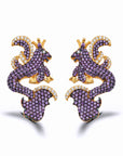 Jr. Secret of The Universe Purple Iconic Earrings