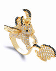 Secret of The Universe White Crystal Large Stylish Ring