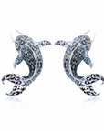 Sultan of The Ocean Leopar Desen Gösterişli Küpe