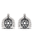 Sun of the Ottoman Empire Black & White Earrings