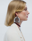 Sun of the Ottoman Empire Black & White Earrings