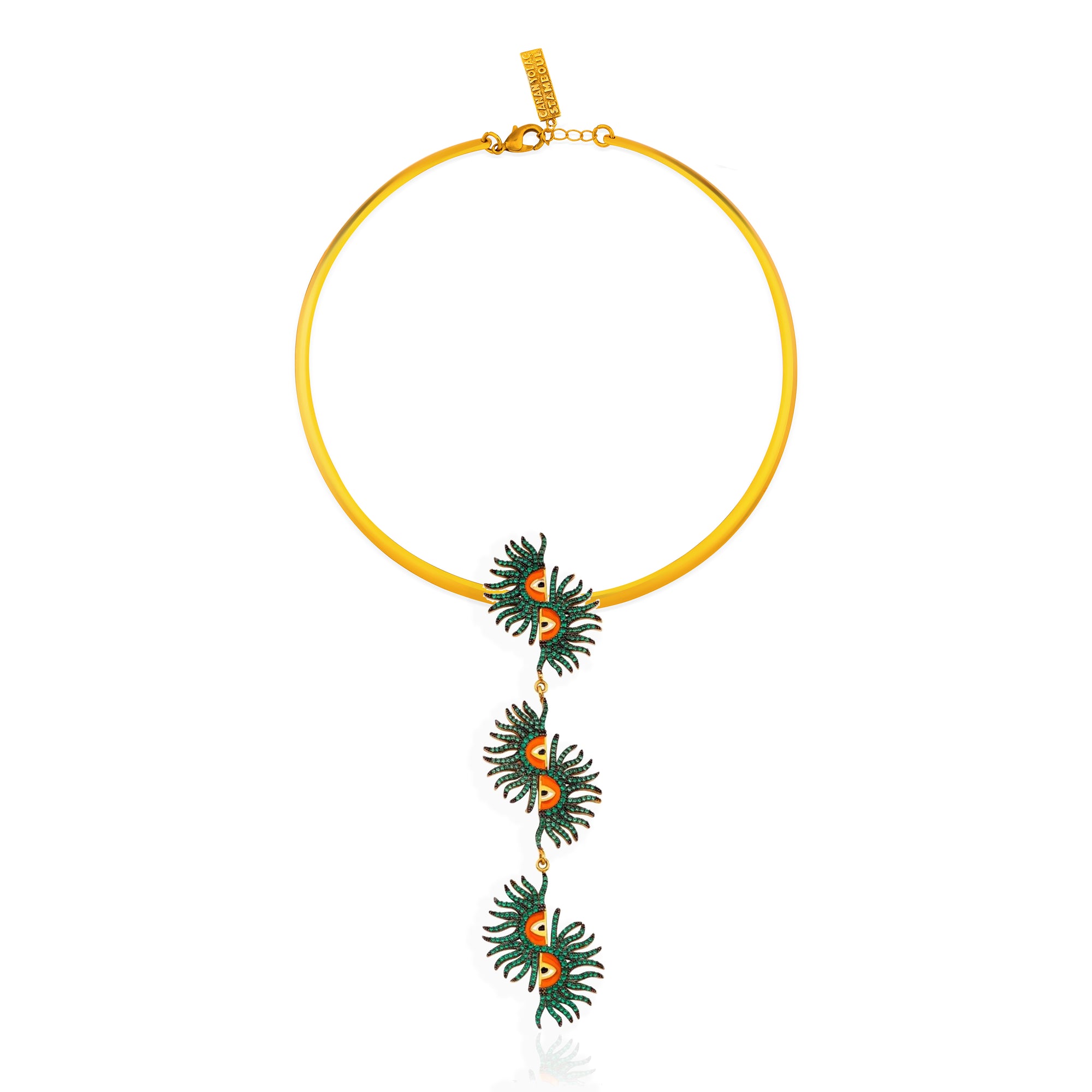 Rise of The Sun Yeşil Üçlü Kolye