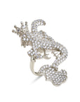 Jr. Secret of The Universe White Crystal Iconic Knuckle Ring